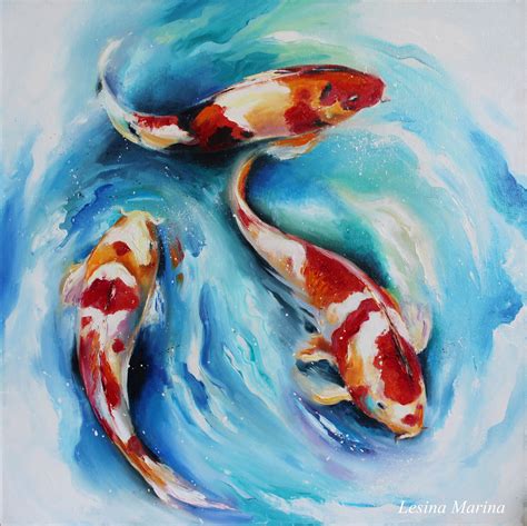 japanese koi painting|artists who paint koi fish.